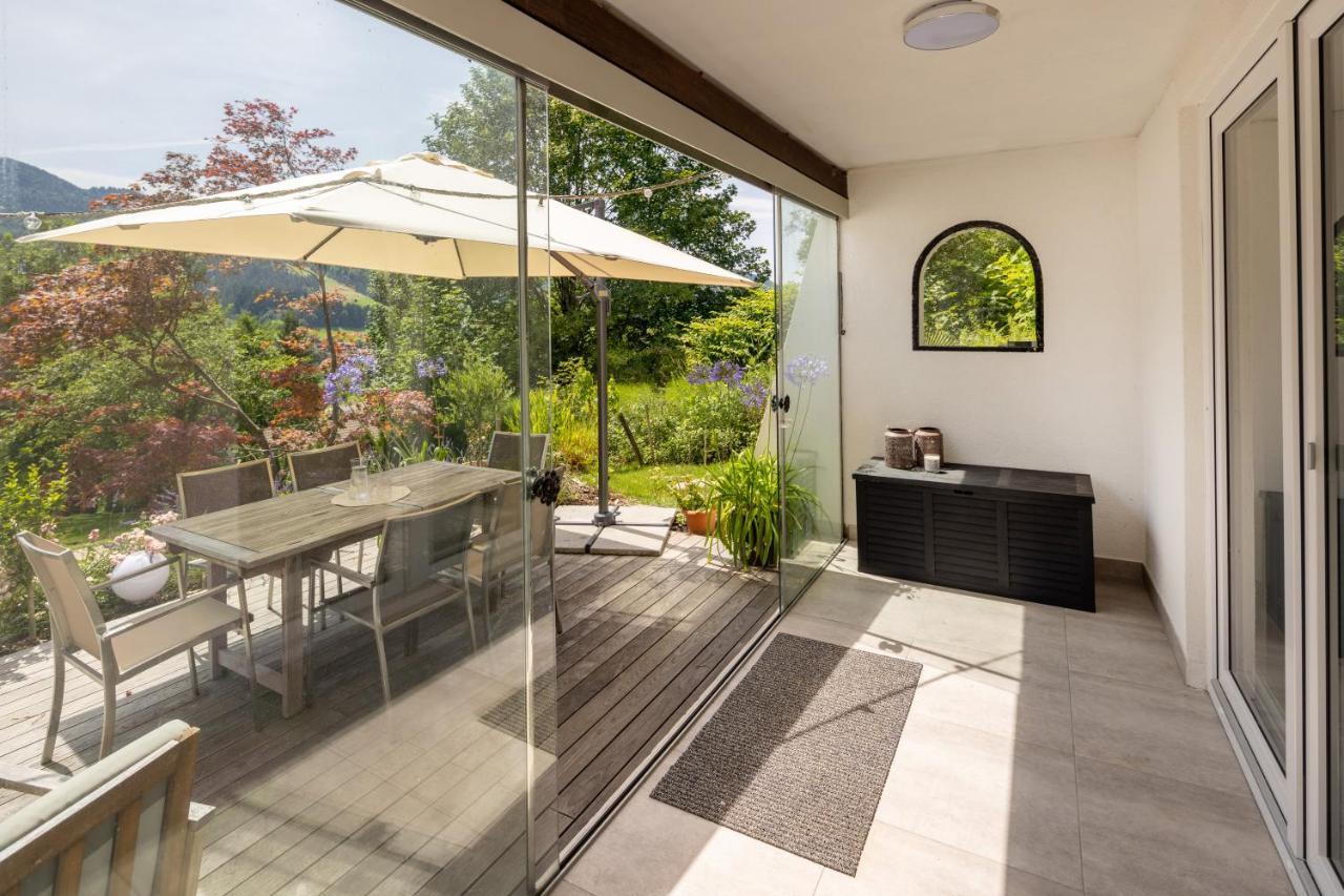 Waldlounge - Gartenwohnung โอเบอร์สเทาเฟิน ภายนอก รูปภาพ