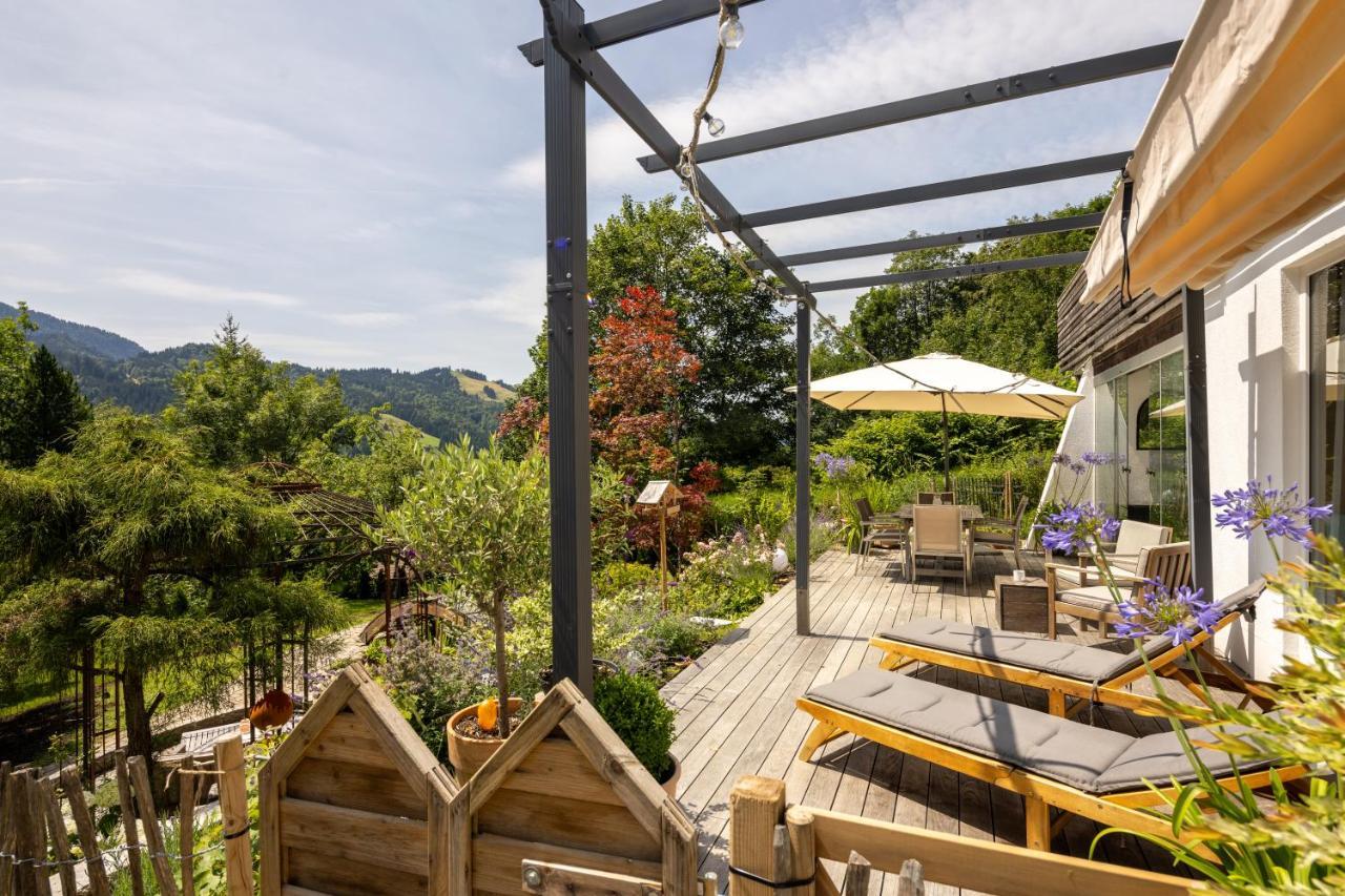 Waldlounge - Gartenwohnung โอเบอร์สเทาเฟิน ภายนอก รูปภาพ