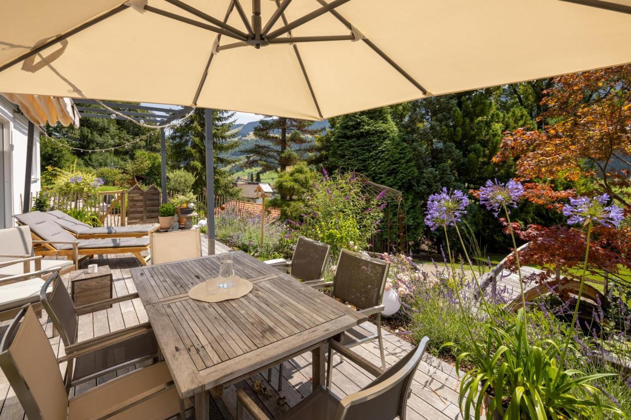 Waldlounge - Gartenwohnung โอเบอร์สเทาเฟิน ภายนอก รูปภาพ